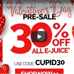 eJuices.com: Valentine's Day 1 DAY ONLY Pre-Sale [30% OFF ALL EJUICE]