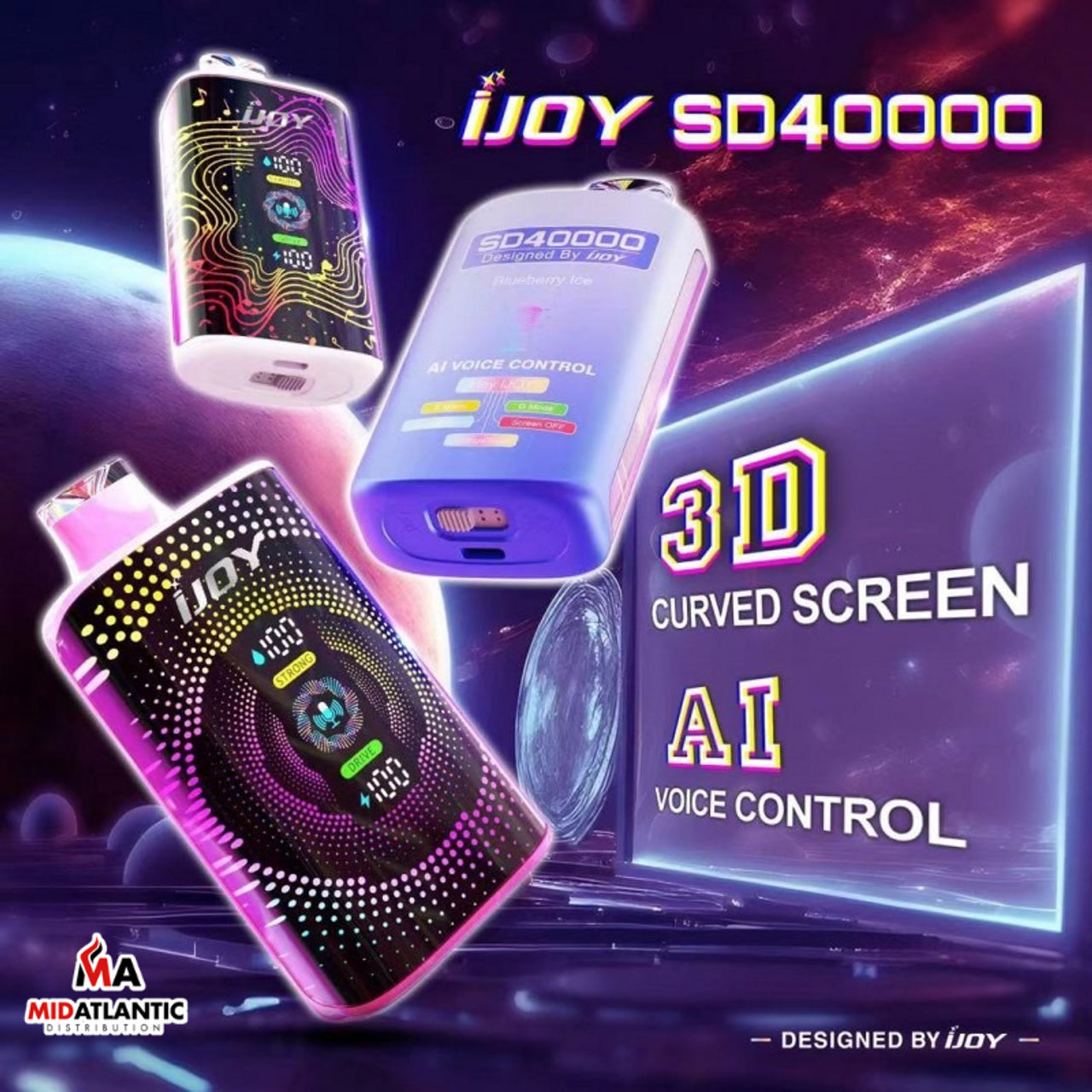 The Smartest Vape Around: iJoy SD40000 40K Puffs AI Voice Control Disposable