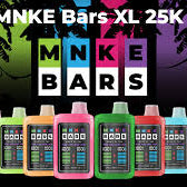 NEW 25k PUFF DISPOSABLE MNKE BARS XL