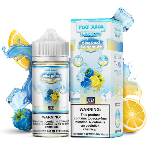 Best Deal Pod Juice Salt Vape Juice 30ML Blue Razz Lemonade