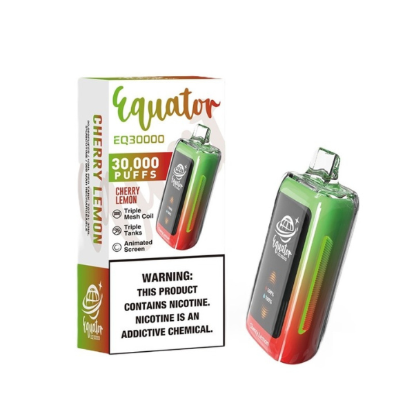 Best Deal Equator EQ30000 Rechargeable Disposable Vape 30ml -  Cherry Lemon 