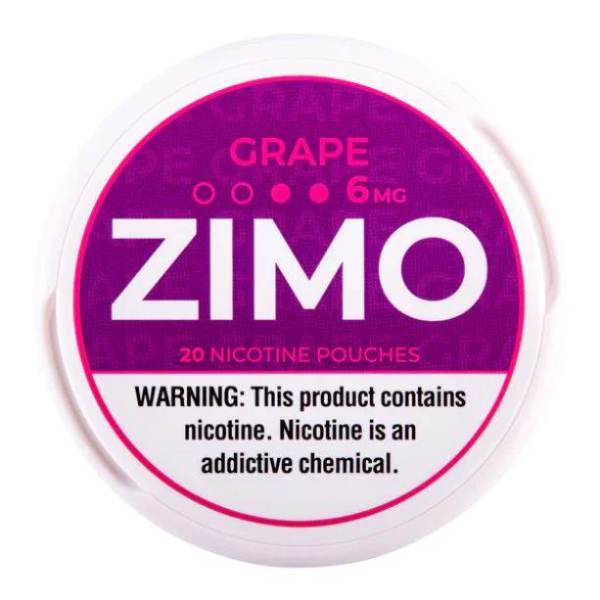 Zimo Nicotine Pouches (5 Can Pack) Best Flavor - Grape