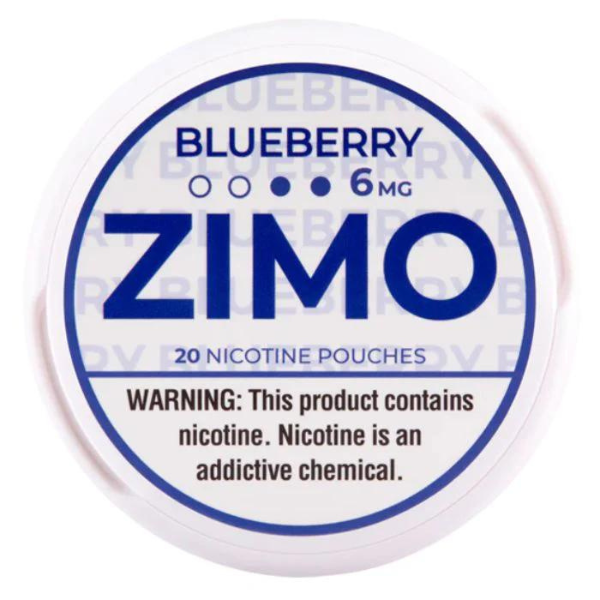 Zimo Nicotine Pouches (5 Can Pack) Best Flavor - Blueberry