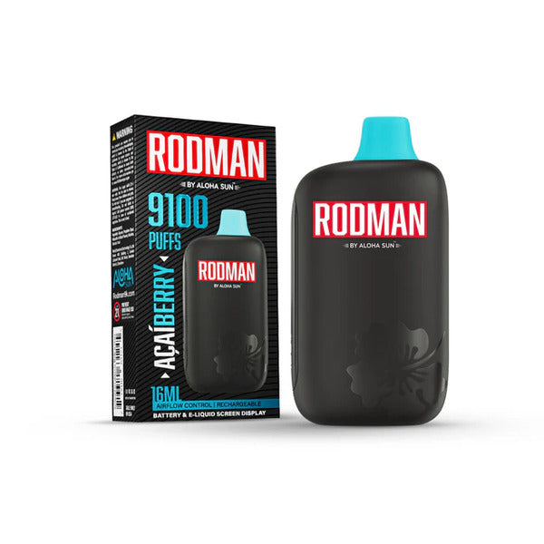 Best Deal RODMAN 9100 Puffs Rechargeable Vape Acai Berry