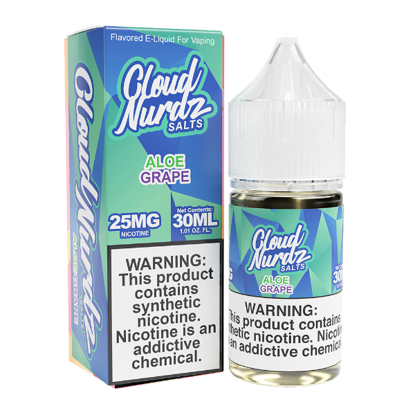 Best Deal Cloud Nurdz Salts Vape Juice 30mL Aloe Grape