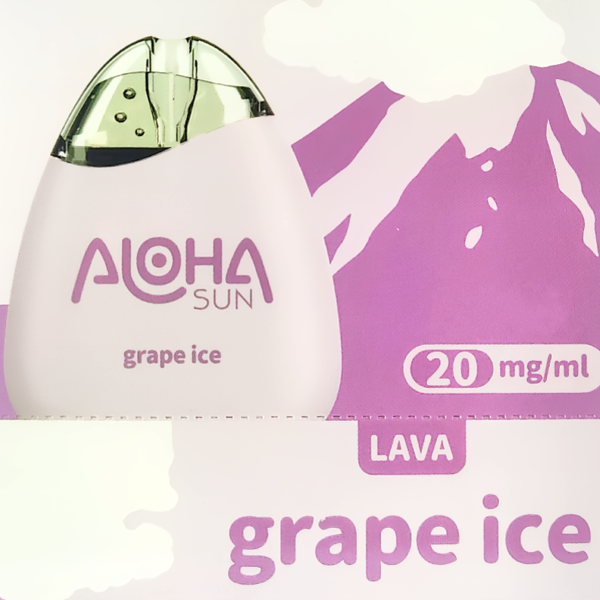 Best Deal Aloha Sun Lava 1000 Puffs Disposable 2% 2mL Grape Ice