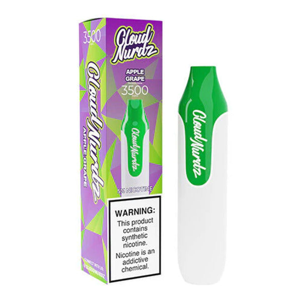 Best Deal Best Deal Cloud Nurdz Synthetic Disposable Vape 3500 Puffs 10mL Apple Grape