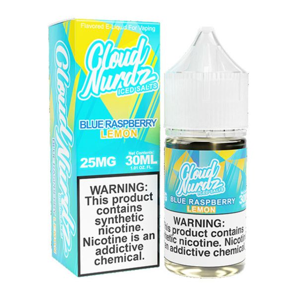 Best Deal Cloud Nurdz TFN Salts 30mL - Blue Raspberry Lemon Iced