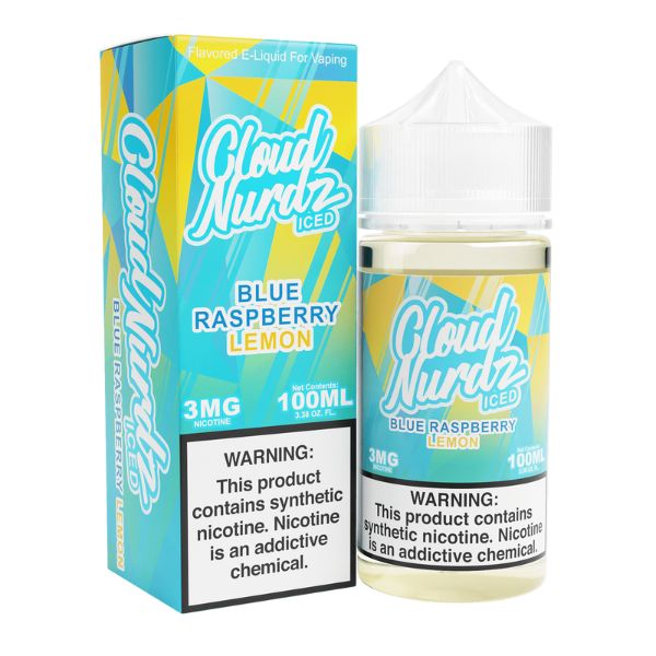 Best Deal Cloud Nurdz TFN Vape Juice 100mL - Blue Raspberry Lemon Iced