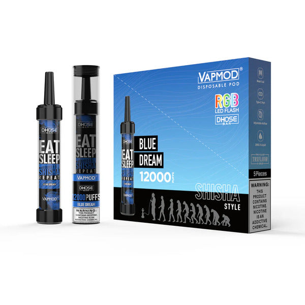 VapMod DHose Bar QD71 12000 Puffs Best Flavor Blue Dream