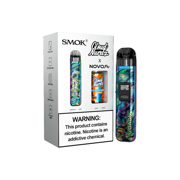 Best Deal SMOK Novo Pro Pod Device + Daddy's Vapor 10mL Bundle - Rainbow / Blue Raspberry Peach