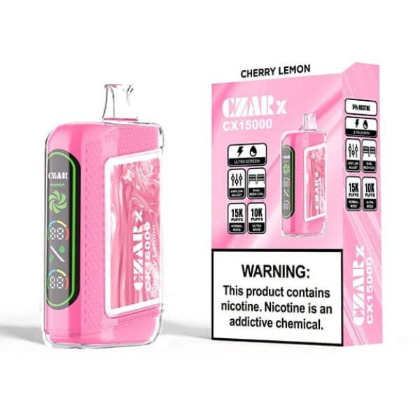 Best Deal CZAR CX15000 Disposable Vape - Cherry Lemon