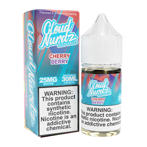 Best Deal Cloud Nurdz Salts Vape Juice 30mL Cherry Berry Iced