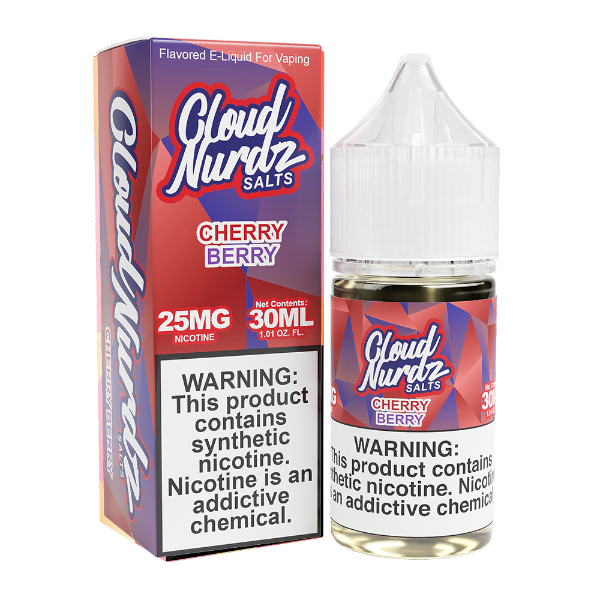 Best Deal Cloud Nurdz Salts Vape Juice 30mL Cherry Berry