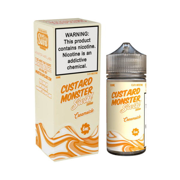 Best Deal Custard Monster Swirl Edition 100mL Vape Juice - Creamsicle