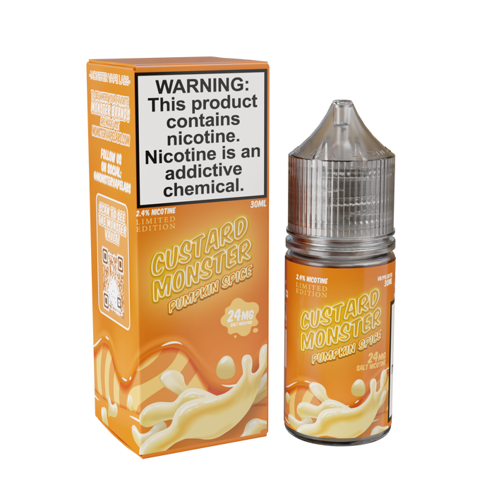 Best Deal Custard Monster Salt Vape Juice 30mL - Pumpkin Spice