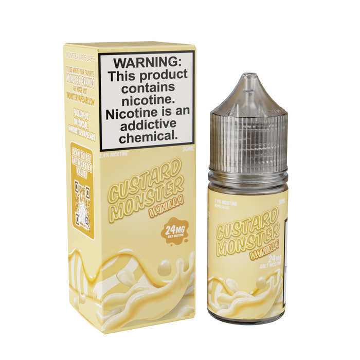 Best Deal Custard Monster Salt Vape Juice 30mL - Vanilla