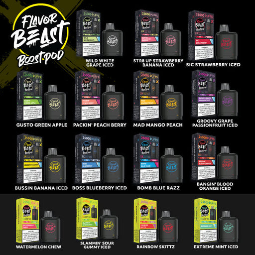 Flavor Beast Boost Pods 25,000 Puffs (Battery not Included)