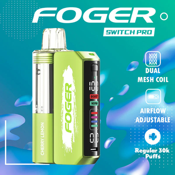 Foger Switch Pro 30,000 Puffs Disposable Kit Cherry Lemon