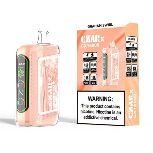 Best Deal CZAR CX15000 Disposable Vape - Graham Swirl