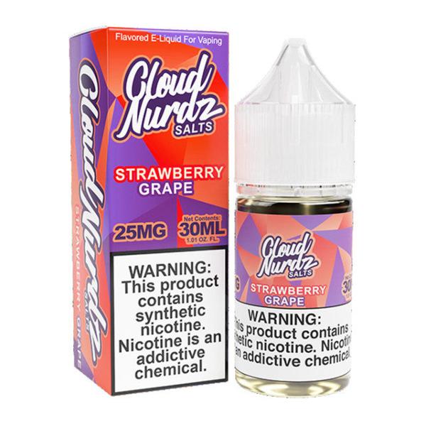 Best Deal Cloud Nurdz Salts Vape Juice 30mL Strawberry Grape