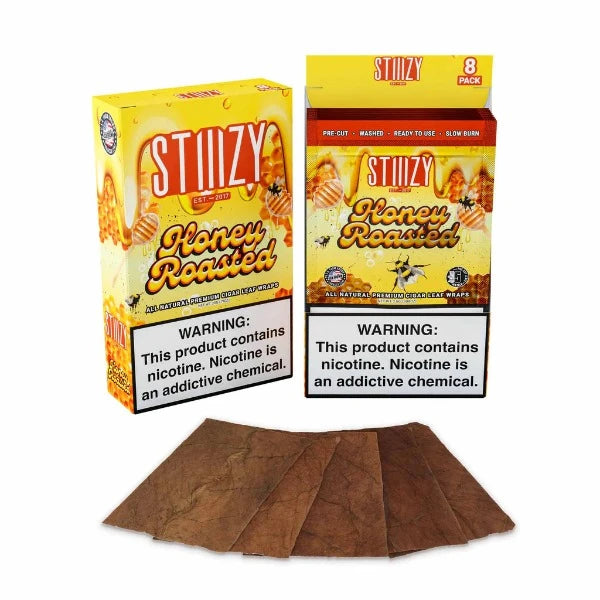 Best Deal STIIIZY Premium Wraps 6-Pack (8ct Counter Display) - Honey Roasted