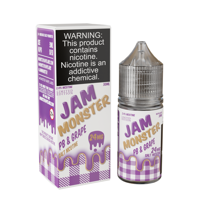 Best Deal Jam Monster Salts 30ML Vape Juice - PB & Grape