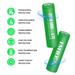 Best Deal Imren 5000mAh Green 21700 15A IMR 3.7v Battery 2 Pack