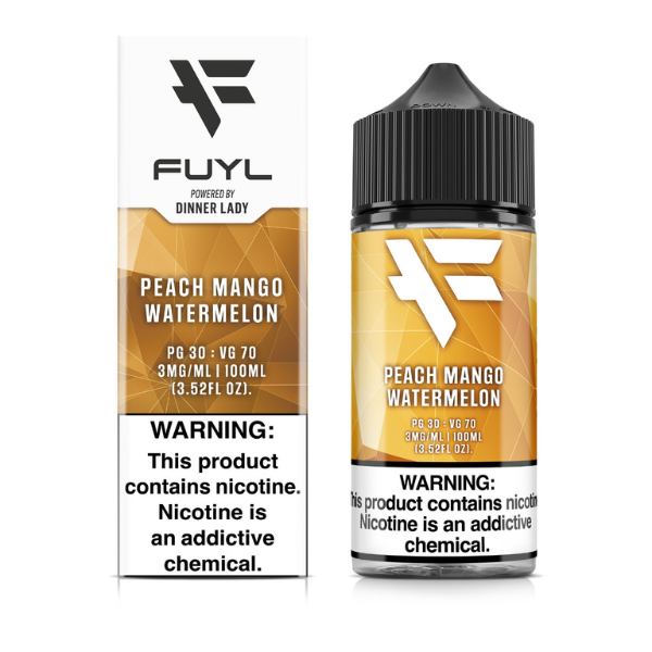 Best Deal FUYL by Dinner Lady 100mL E-liquid Vape Juice - Peach Mango Watermelon