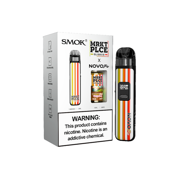 Best Deal SMOK Novo Pro Pod Device + Daddy's Vapor 10mL Bundle - MRKT PLCE / Pineapple Peach Dragonberry