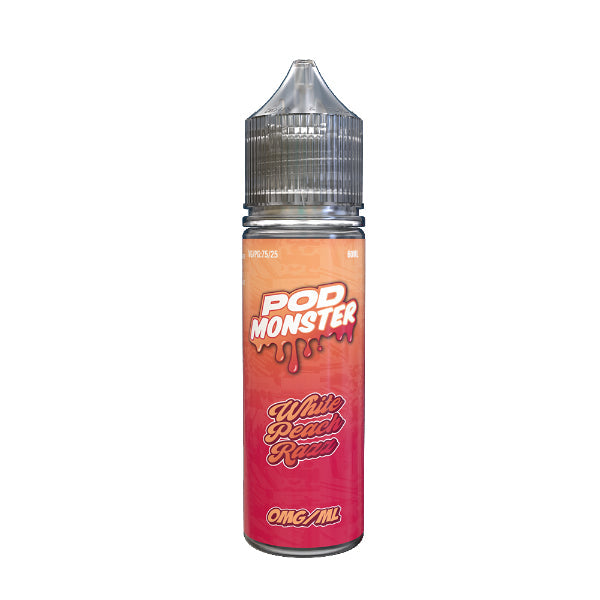 Pod Monster 60mL Freebase White Peach Razz