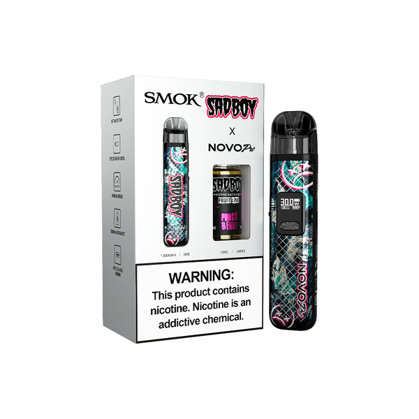 Best Deal SMOK Novo Pro Pod Device + Daddy's Vapor 10mL Bundle - Sad Boy / Punch Berry