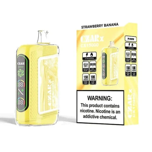 Best Deal CZAR CX15000 Disposable Vape - Strawberry Banana