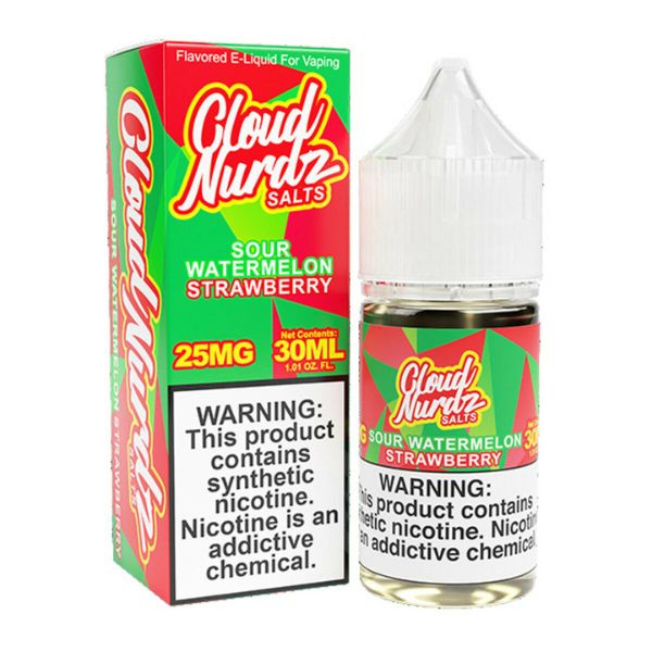 Best Deal Cloud Nurdz TFN Salts 30mL - Sour Watermelon Strawberry