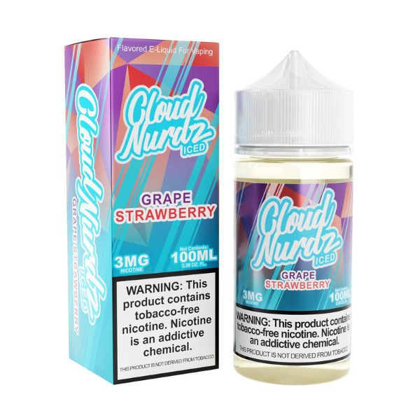 Best Deal Cloud Nurdz TFN Vape Juice 100mL - Strawberry Grape Iced