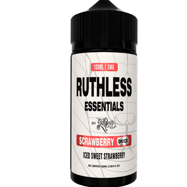 Best Deal Ruthless Essentials E-Liquid Vape Juice 100mL - Strawberry On Ice