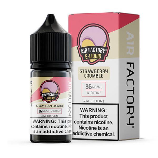 Best Deal Air Factory Salts Vape Juice 30mL Strawberry Crumble