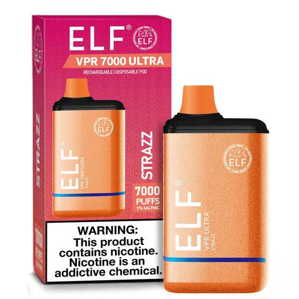 Best Deal ELF VPR Ultra 7000 Puffs Recharge Disposable Vape 11mL Strazz