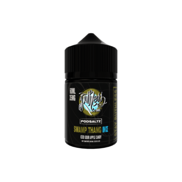 Best Deal Ruthless Salt Nic E-Liquid Vape Juice 60mL - Swamp Thang On Ice