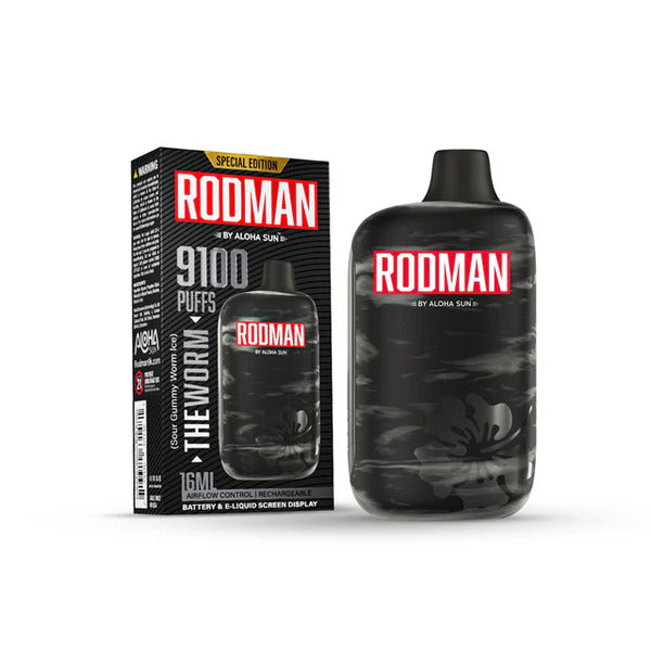 Best Deal RODMAN 9100 Puffs Rechargeable Vape The Worm