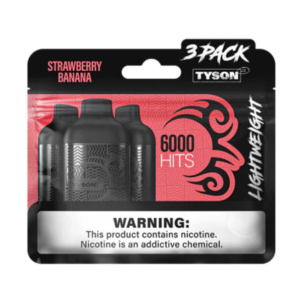 Tyson 2.0 Lightweight 2000 Puffs Disposable Vape Strawberry Banana