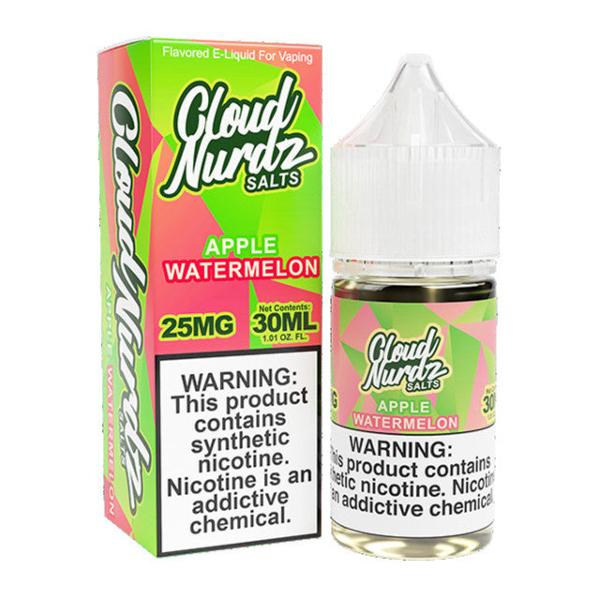 Best Deal Cloud Nurdz Salts Vape Juice 30mL Watermelon Apple