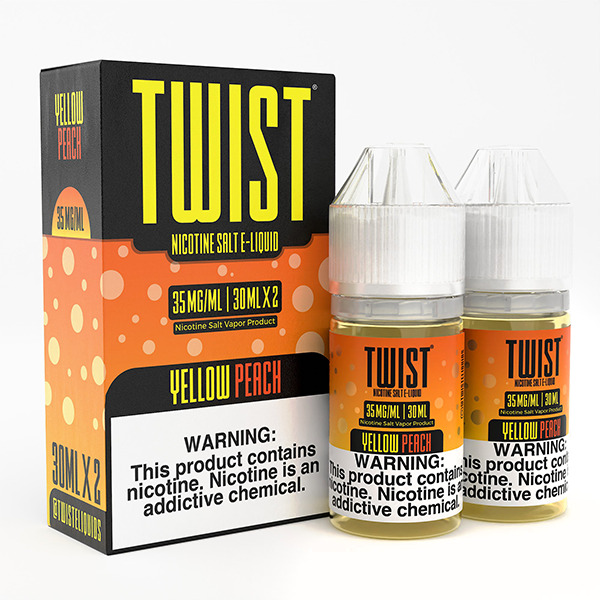 Lemon Twist 30mL x 2 Vape Juice Best Flavor Yellow Peach