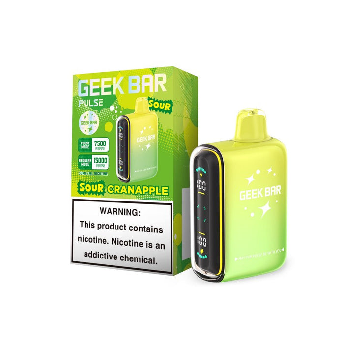 Geek Bar Pulse 15000 Puffs Sour Edition Disposable (Pack of 5) 16 mL