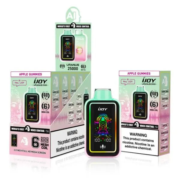 Best Deal iJoy Uranus 25000 Puffs Disposable Vape 20mL - Apple Gummies 