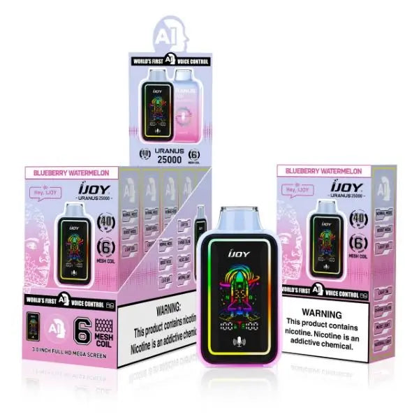 Best Deal iJoy Uranus 25000 Puffs Disposable Vape 20mL - Blueberry Watermelon 