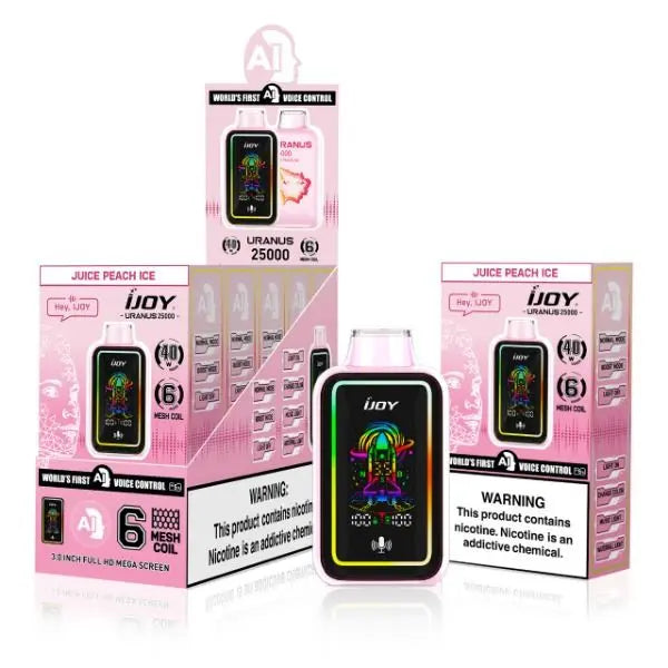 Best Deal iJoy Uranus 25000 Puffs Disposable Vape 20mL - Peach Ice