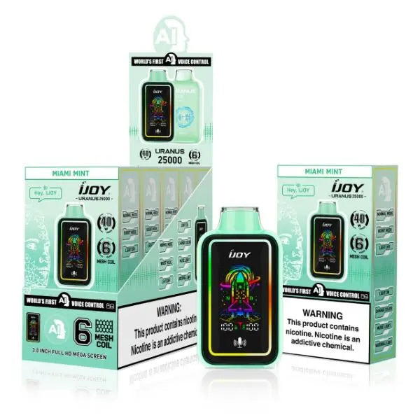 Best Deal iJoy Uranus 25000 Puffs Disposable Vape 20mL - Miami Mint