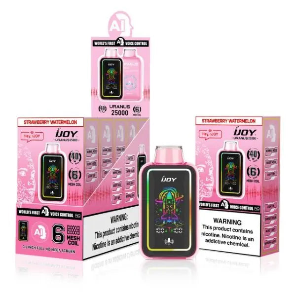 Best Deal iJoy Uranus 25000 Puffs Disposable Vape 20mL - Strawberry Watermelon 