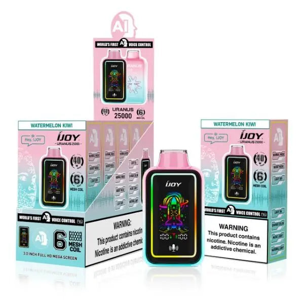 Best Deal iJoy Uranus 25000 Puffs Disposable Vape 20mL - Watermelon Kiwi